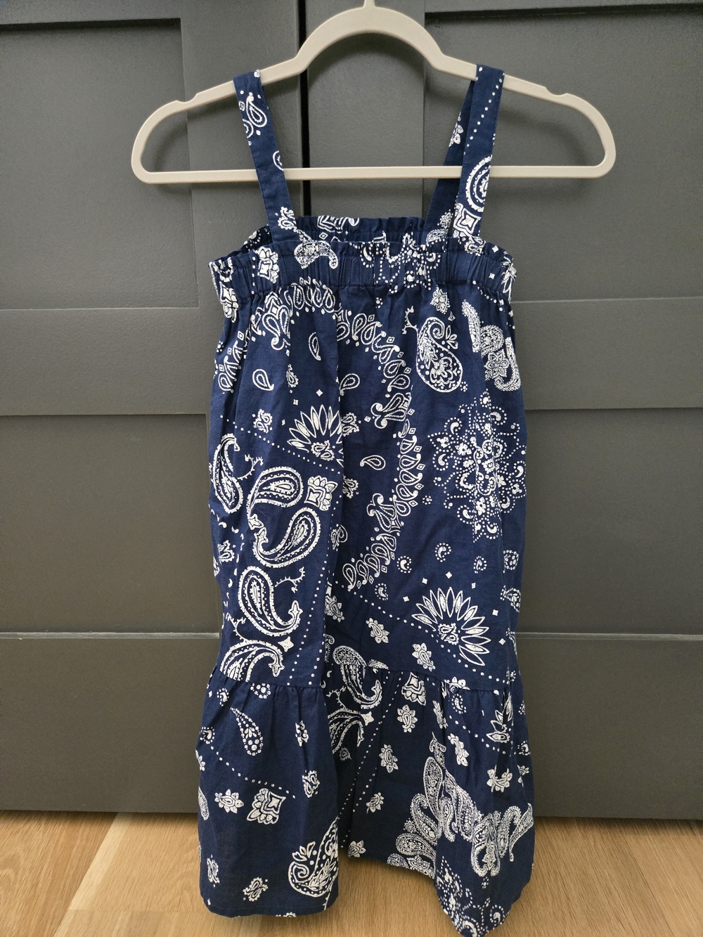 GAP Kids' Navy & White Bandana Print Sundress